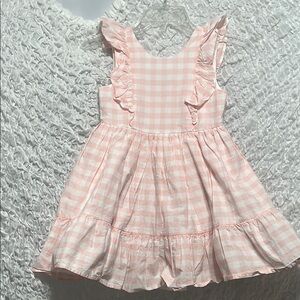 MAX STUDIO PINK & WHITE GINGHAM GIRLS PORTRAIT, DRESS SIZE 6